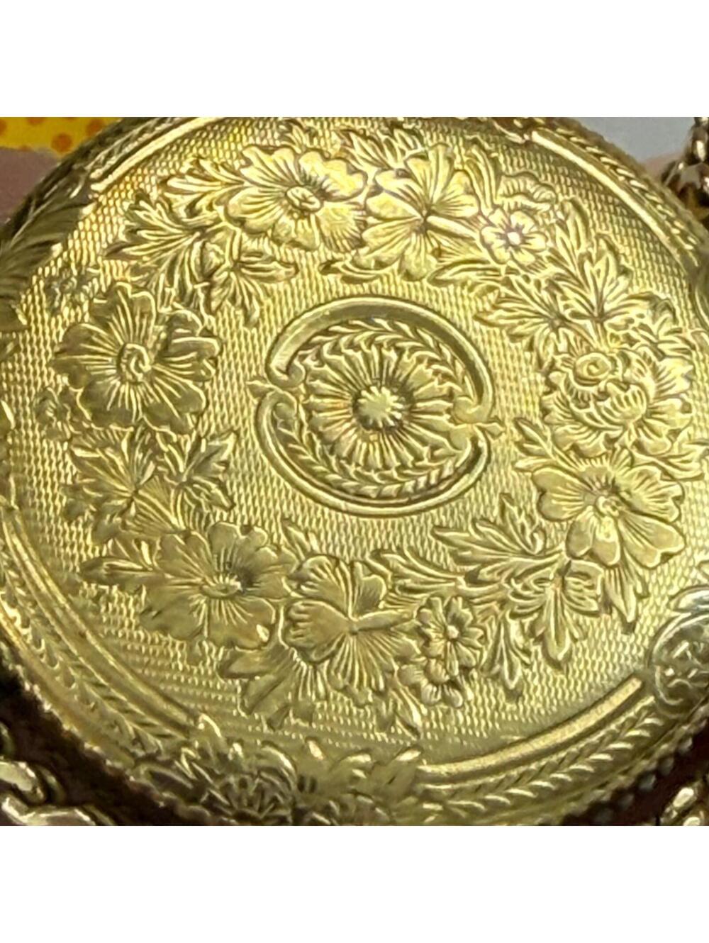 Pontifa gold filled/Plated/Rolled? watch necklace vintage 70s wind-up working! - Picture 6 of 8